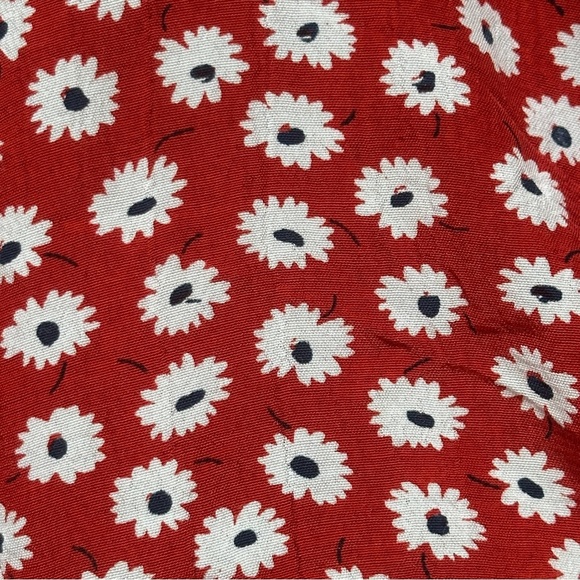 Faithfull the Brand Teguise Red Floral Print Tie-Front Top Size 4 Small - Picture 7 of 11